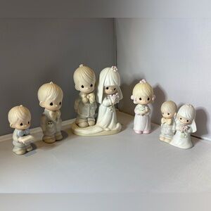 🌺Vintage Precious Moments Wedding Lot Figurines From 1979 & 1983 (lot Of 5) EUC.